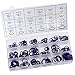 Zoostliss 270PC Purple Rubber O-Ring Assortment Kit with 18 Popular Sizes for Insulation Gasket Washer Seals Air Conditioning Car Auto Vehicle Repair