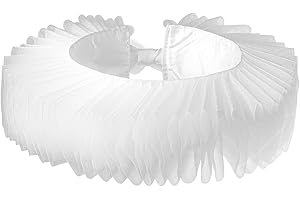 Huralona Renaissance Ruffled Cape - Retro Tulle Layered Victorian Collar