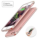 iPhone6/6S Battery Case ,Joyroom Ultra Slim Extended Battery Case for iPhone 4.7inch, with 2300mAh Portable Charger Case Slim Protective Case External Battery Rechargeable Backup Case (Rose gold)