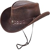 Strength Zones Leather Cowboy Hat for Men Women Lightweight Handcrafted Western Shapeable Wide Brim | Western Hats for Men