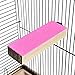 Spoiled Pet® Bird Cage Perch Stand 2-Pack - Beak and Foot Grinding Platform - Parakeets, Cockatiels, Canaries, Finches, Conures, Lories, and Budgies - Hamsters and Gerbils (Wood Perch)