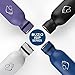 Buzio Vacuum Insulated Stainless Steel Water Bottle, Cold for 48 Hrs, Hot for 24 Hrs, Double Wall Standard Mouth with BPA Free Flex Cap, 20oz, Plum, Leak Proof