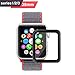 Bestfy 3D Full Coverage Screen Protector for 38mm Apple Watch, Anti-Scratch, Bubble-Free Tempered Glass for iWatch 38mm with Series 1/ 2/ 3, 1 Pack, Black