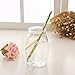 175ct Floral Paper Straws Drinking Disposable Assorted Colors for Wedding Birthday Party Events and Crafts 7 3/4''