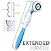 6 in 1 Waterproof Electric Facial & Body Cleansing Brush with 2 Speeds Setting for Skin Care, Include Detachable Handle & 5 Brush Head and Cute Cosmetic Bag (blue)