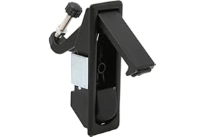 TISSTING 3.54in Compression Latch Lock Zinc Alloy Adjustable Lever,RV Cabinet Latch with Independently Installed Trigger,for Installation RV Toolbox,Boat Cabinet,Door Thickness 0.04"-0.94" Grip Range(Black)