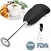 Milk Frother Handheld Battery Operated Electric Foam Maker for Coffee,Latte,Cappuccino,Hot Chocolate,Durable Drink Mixer Stainless Steel Whisk Include Stainless Steel Stand