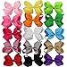 Fortop Boutique Grosgrain Ribbon Hair Bows Alligator Clips 15 Piece