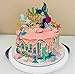 Glitter Mermaid Cake Topper Happy Birthday Decoration Baby Shower Birthday Party Supplies Cake Decoration