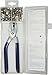 Seasense Fastener Snap Kit 73 Piece with Tool, Silver/Blue (SS-SMS-5001554)