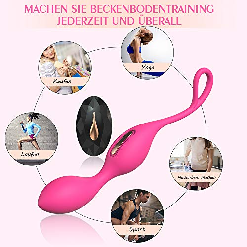 Liebeskugeln Mit Fernbedienung Beckenbodentrainer Für Frauen Kegel Bälle Disassemblierung Vibratoren Für Sie Mit 5 Vibrationsmodi Sexspielzeug Für Frauen Moruioy