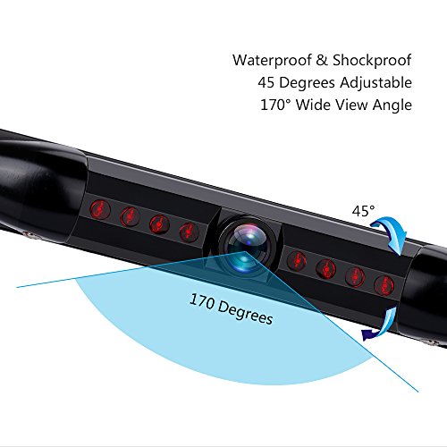 image for Vehicle Backup Camera License Plate YM-706, YIMU 170° High Definition