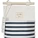 YOUOR Linen Cotton Fabric Wall Door Closet Hanging Storage Bag 3 Pockets Over The Door Organizer (Navy Blue)