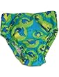 My Pool Pal - Infant Girls Dolphins Reusable Swim Diaper, Green, Turquoise 