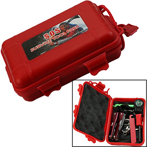 KangniceÂ® New Outdoor Camping Hiking Equipment Sporting Self Help Survival Emergency Tools Box Kit Set