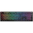 Ducky One 3 Black 100% Mechanical Keyboard: Quack Mechanics Dampening, Hot-Swappable Cherry Blue Switches, High-Density PBT Doubleshot Keycaps, RGB, US, Black