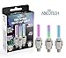 Abco Tech LED Flash Tyre Wheel Valve Cap Light for Car Bike bicycle Motorbicycle Wheel Light Tire Light (2 Each of Blue, Green, Colorful, 6 total)