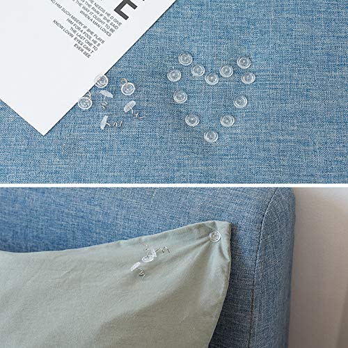 image for Floranea 50 Pcs Twist Pins Upholstery Clear Heads Slip Cover Fasteners
