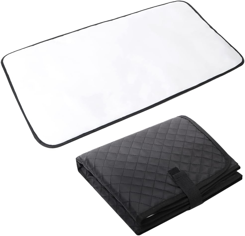 Lekebaby Portable Folding Nappy Change Mat Black 70x40cm Travel Pad