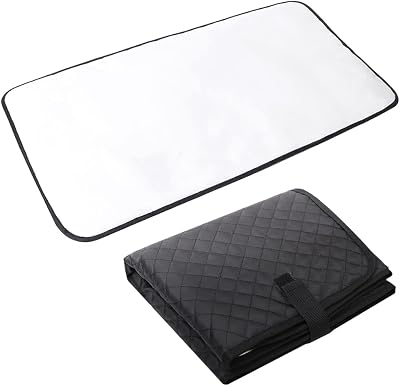 Lekebaby Portable Folding Nappy Change Mat Black 70x40cm Travel Pad