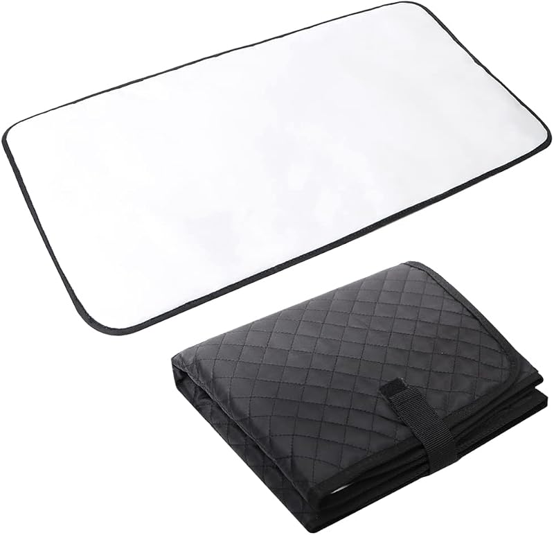 Lekebaby Portable Folding Nappy Change Mat Black 70x40cm Travel Pad