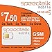 SpeedTalk Mobile $7.50 Preloaded SIM Card for 5G 4G LTE Smart Phones | 2¢ Talk Text Data | 30 Days Cellular Service Plan | No Contract