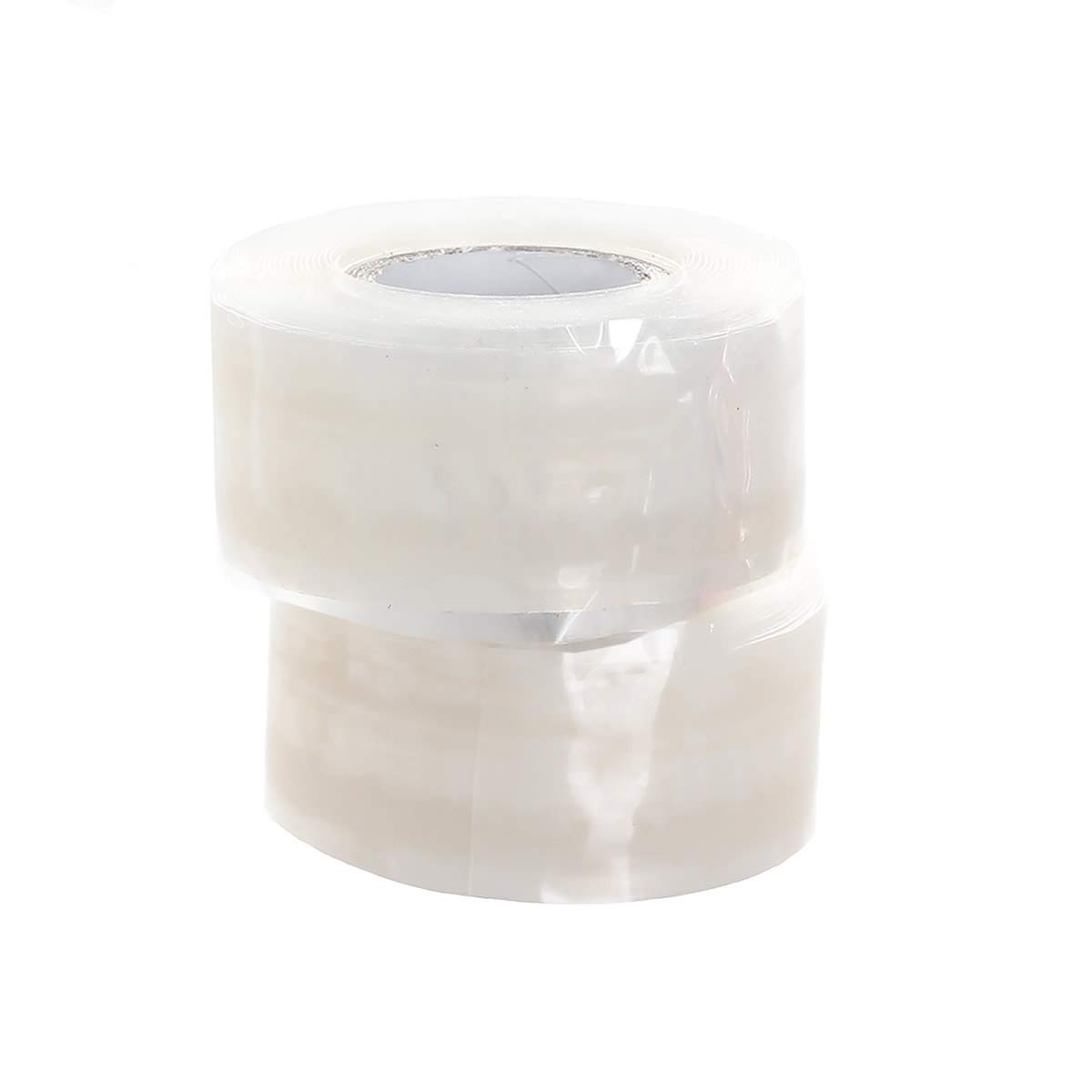 TUKA 6m (2x3m) Self Fusing Silicone Tape, Multi-purpose Electrical Tape Repair Tape Sealing Insulation Tape, Silicone Band Amalgamation Rubber Tape, 25mm width, Transparent, TKD5043-2x