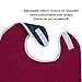 Shorewood Medical Adult Bib for Eating, Waterproof Clothing Protector with Crumb Catcher. Machine Washable (Regular, Red, One Size)