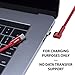 LEONIS Magnetic Charger - Macbook Pro, Nintendo Switch Compatible - USB Type C Charging Cable - 87W, 5Gbps Data Transfer - Black