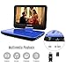 【Upgraded】 DBPOWER Portable DVD Player with 10.5'' Swivel Screen, Supports SD Card/USB/CD/DVD with AV in/Out and Earphone Port, 5-Hour Built-in Rechargeable Battery, Suitable for Car Headrest Mount