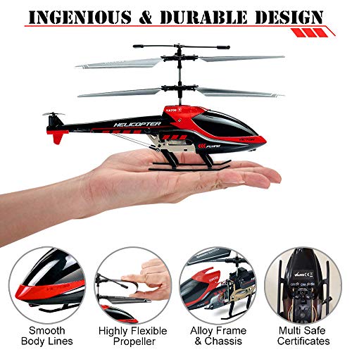 RC Helicopter, VATOS Remote Control Helicopter with Gyro and LED Light