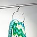 iDesign Classico Over the Rod, Closet Accessory Organizer for Scarves, Pashminas, Handbags - Loop, Chrome , 0.7
