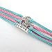 Doinshop New Useful Cute Nice Fashion Infinity Love Butterfly Anchor Leather Charm Alloy Bracelet DIY
