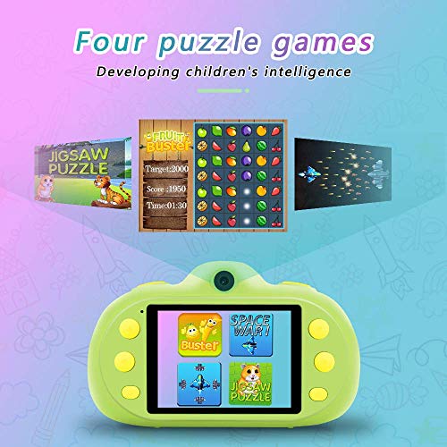 Shockproof Kids Camera Rechargeable 8MP Digital Camera for Kids Camcorder with 8G SD Card for 3-10 Year Old Children Outdoor Play