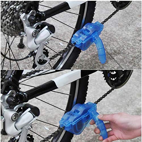 MqbY Mountain Bike Chain Cleaner Road Bicycle Cleaning Machine Tool