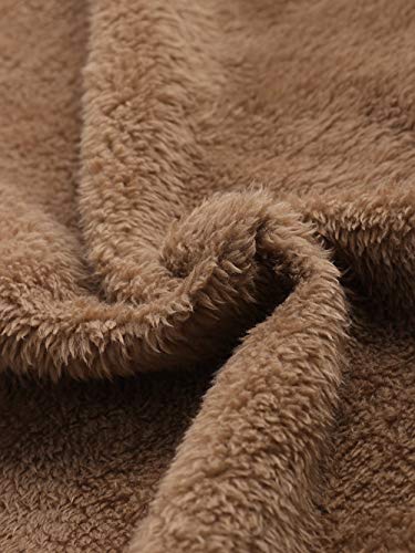 Besooly Women Coat Keep Warm Windbreaker Outwear Warm Wool Slim Long Coat Jacket Trench (2XL, Wine) - Thumbnail 4