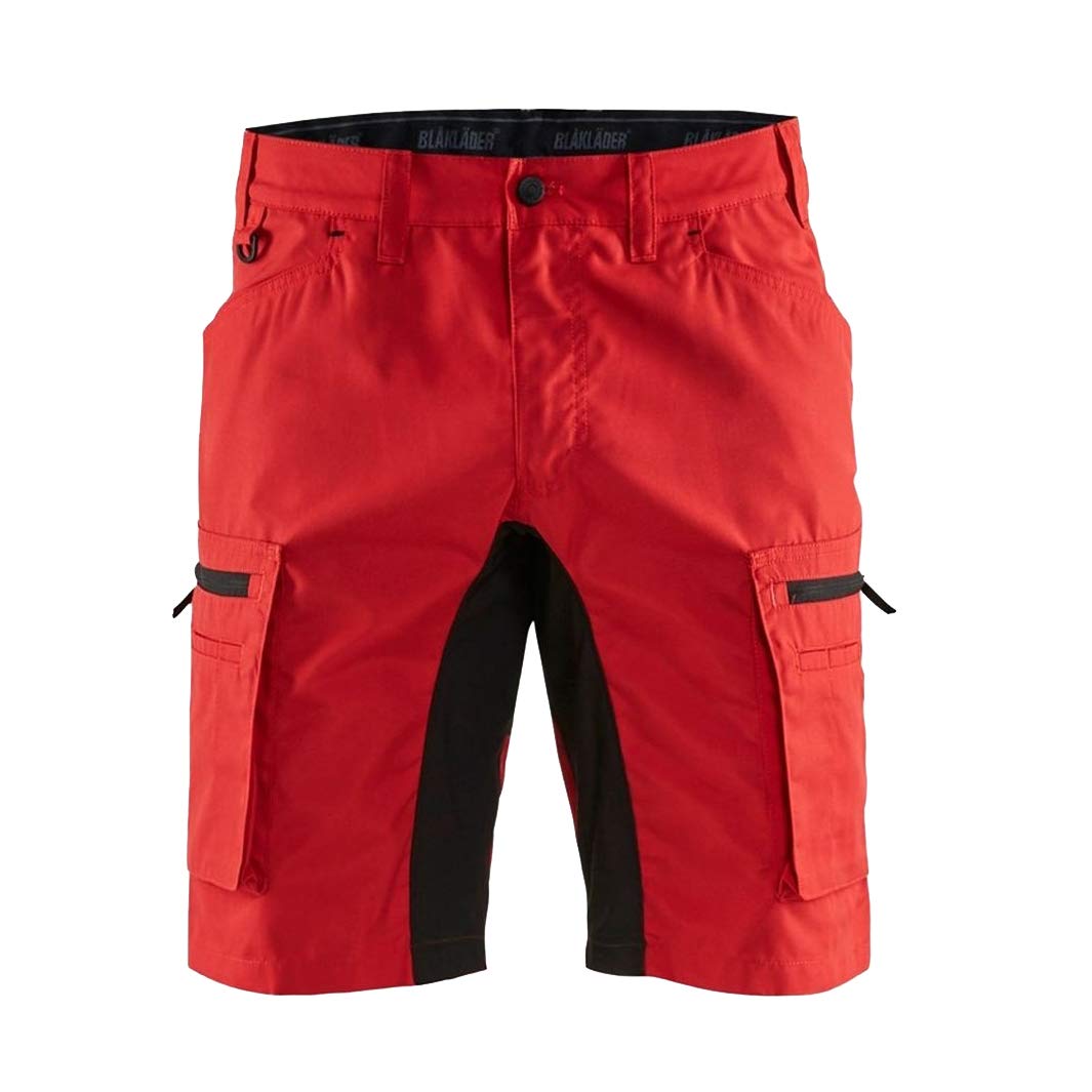 Blakläder 144918455699C46 Service Stretch Shorts, Red/Black, Size C46