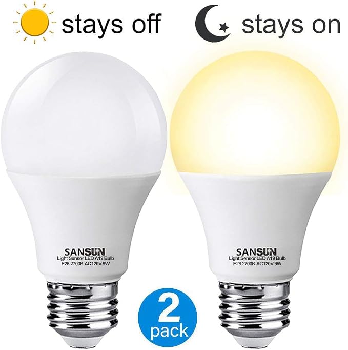 Dusk to Dawn Photocell for Outdoor Light Bulbs, Smart ...