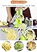 Veggie Grater Spiralizer and Mandolin Slicer 3 Stainless Steel Blade Coarse Shredder&Julienne Slicer