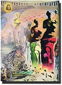 YuFeng Art Inn Modern Wall Poster Art Print Oil Painting on Canvas Home Decor Wall Decoration Canvas Art Salvador Dali Hallucinogenic Toreador (No Framed,24x36inch)