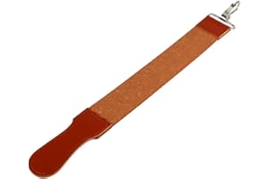 SONEW Leather Razor Strop, Genuine Leather Shaving Sharpener Sharpening Belt Paddle Strop Double Sided for Razor Folding Knife Shave Strap
