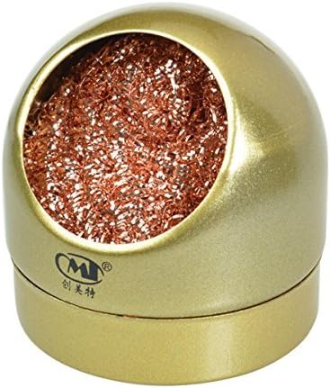 CMT Stainless Steel Welding Soldering Solder Iron Tip Cleaner Gold Cleaning Wire With Stand