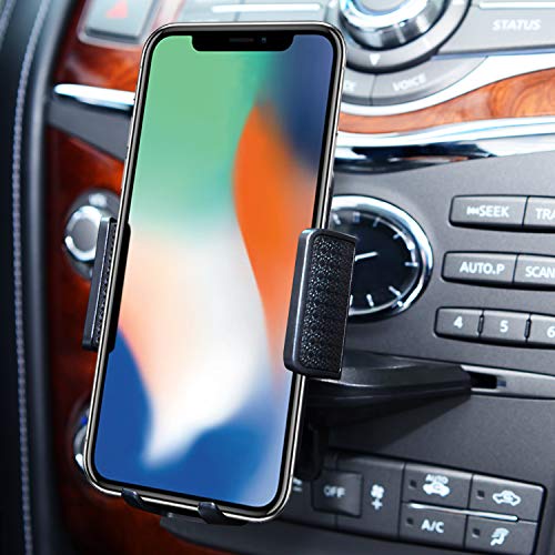 Car Phone Mount, Amoner CD Slot Phone Holder Universal CD Phone Mount Cell Phone Holder for Car Compatible with iPhone 11/11Pro/Xs MAX/XR/XS/X/8/8Plus, Galaxy S10/S10+/S10e/S9/S9+/N9/S12, Google
