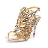 Abby MNS-L004-A Womens Sexy Comfort Surprising Evening Party Wedding Fashion Leather Stiletto Sandals