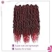 Bomb Twist Crochet Hair 6 Packs Spring Twist Hair Prelooped Crochet Braids Synthetic Hair Extension Passion Hair Mini Twist Hair dreadlocks Braiding Hair for Women 14inch By MIRRA'S MIRROR (T1B/BUG)
