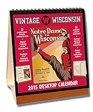 Wisconsin Badgers 2015 Easel Desktop Vintage Football Calendar by