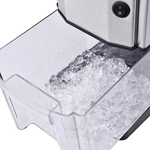Costzon Electric Ice Crusher, Stainless Steel Ice Shaved Machine for