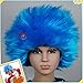 Adult Sized Blue Straight up in The Air Wig, Emulate Your Favorite Characters!