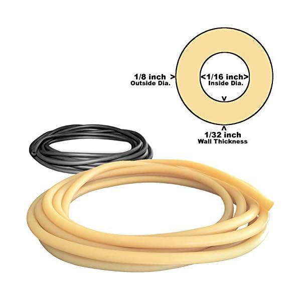 18in-OD-116in-ID-Micro-Latex-Rubber-Tubing-ONE-CONTINUOUS-PIECESelect-Color-and-Length 18in-OD-116in-ID-Micro-Latex-Rubber-Tubing-ONE-CONTINUOUS-PIECESelect-Color-and-Length