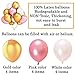 Birthday Decorations - Large Happy Birthday Banner - Theme Birthday Party Decorations - Happy Birthday Letters - Pink Rose Gold For Woman Girl Mom Balloons Hanging Pom Poms Wall Party Supplies